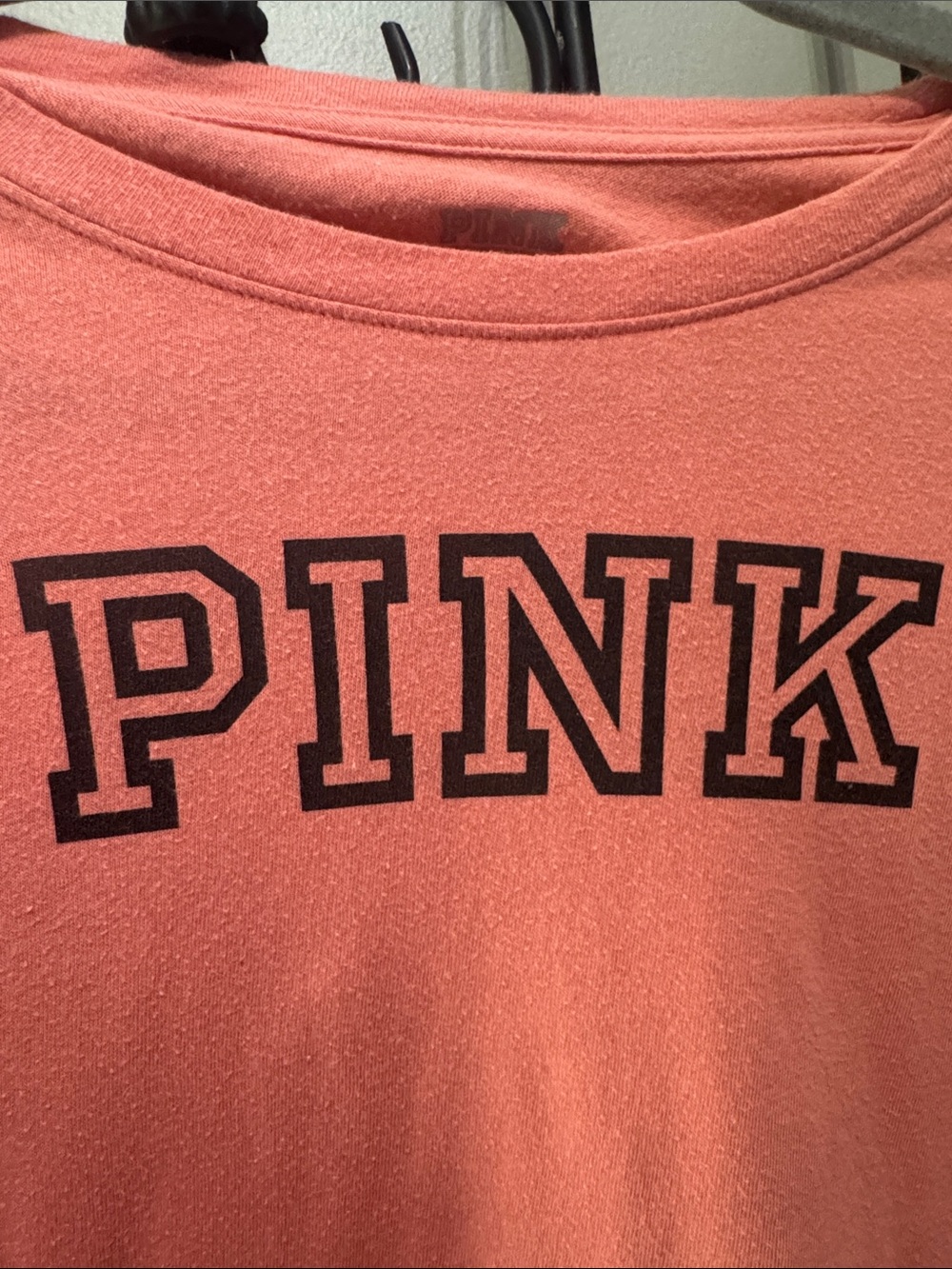 PINK Victoria's Secret Coral Graphic Tee - Picture 3 of 8